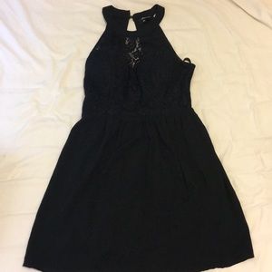 Black lace formal dress
